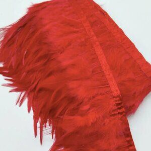 9 Yards Black Feather Fringe  arts & crafts supplies